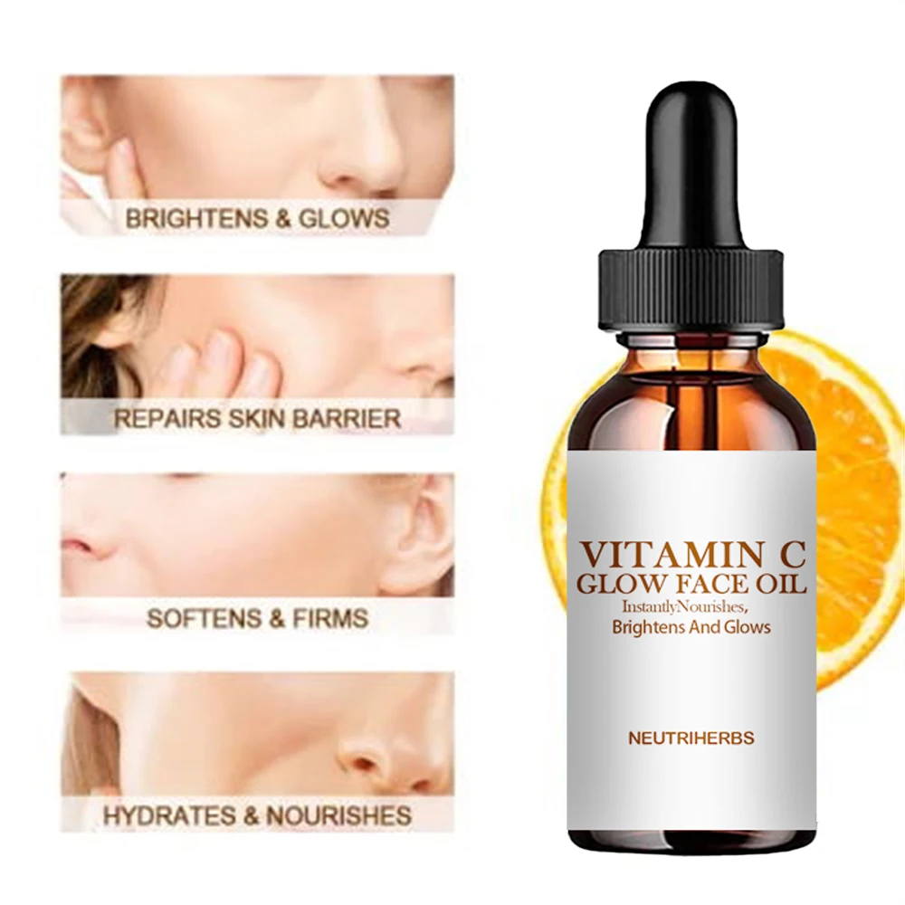 Vitamin C Brightening Oil provides long-lasting moisturizing effects, shining brightly