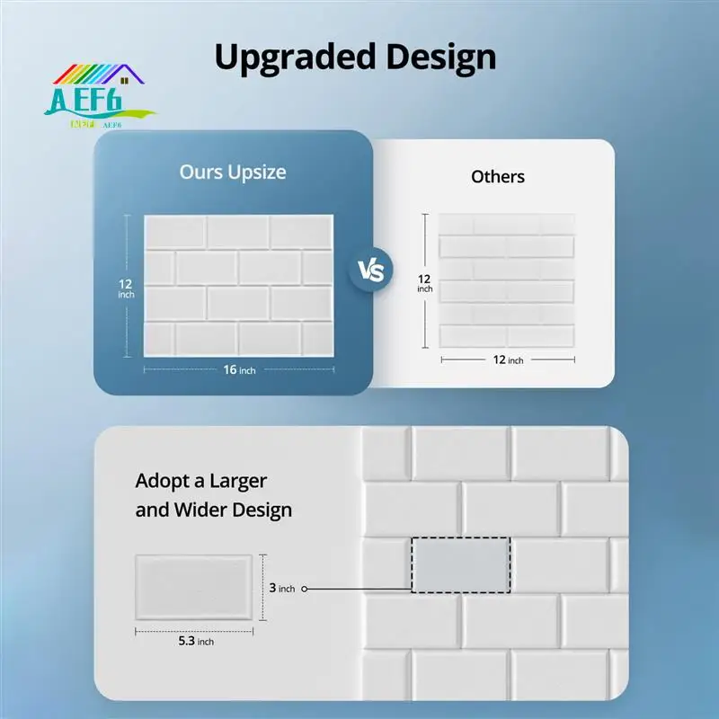 

AEF6-12 Pack Soundproof Wall Panels Acoustic Panels 16X12X0.4Inch Self-Adhesive Sound Panels Sound Proof Panels