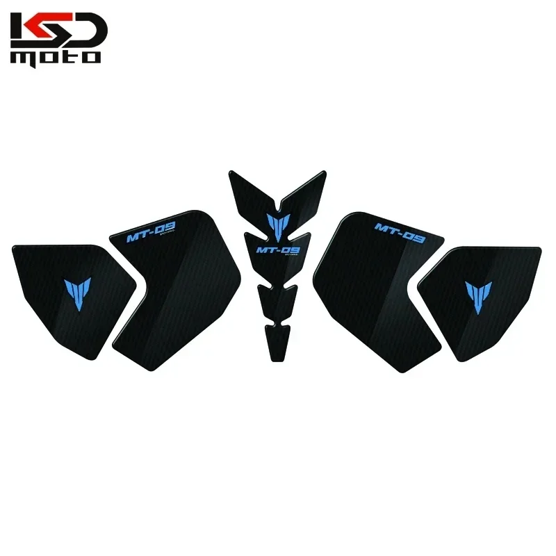 Motorcycle Tank Traction Pad Side Gas Knee Grip Protective Sticker Protector For FZ09 FZ 09 MT 09 MT09 2015 2013-2020