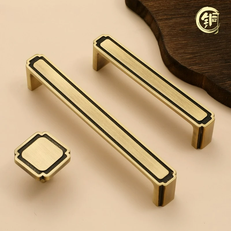 American Retro Cabinet Door Single Hole Handle Light Luxury Cabinet Drawer TV Foyer  Drawer Tea Table Wine Cabinet Handle