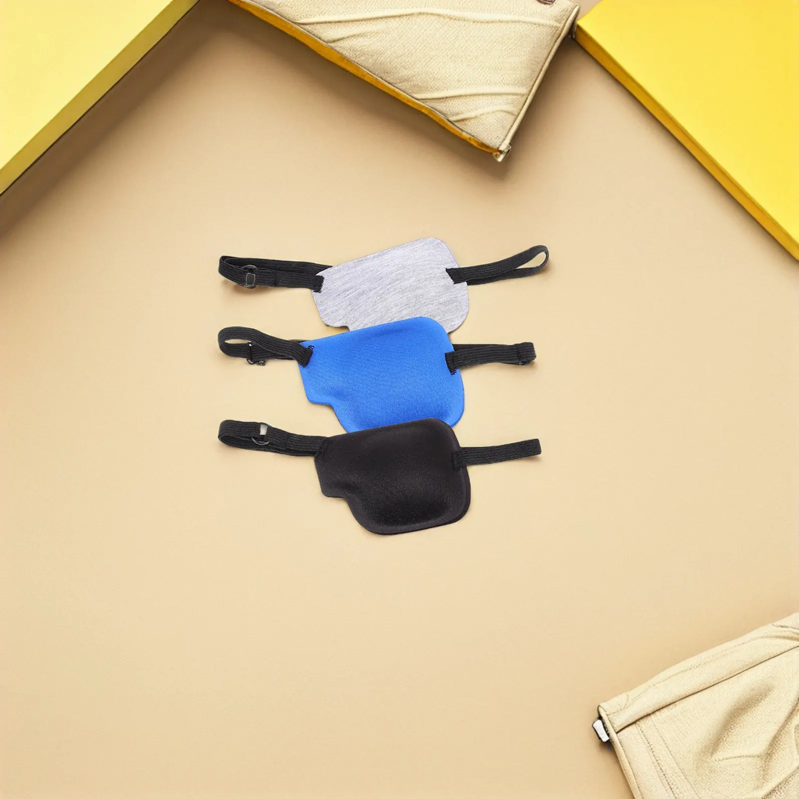 

6Pcs Adjustable Soft Eye Patch Set Left Eye Occluder for Adults Kids Medical Recovery Sleep Travel Reusable Comfortable Cover