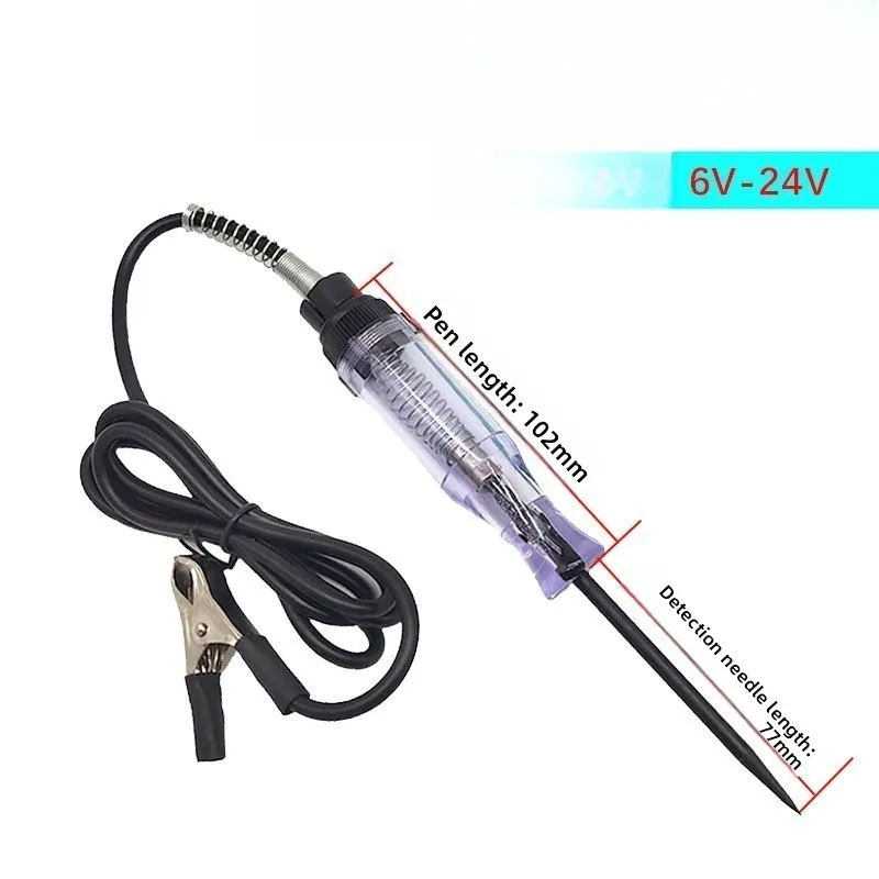 أدوات السيارات الجديدة السيارات شاحنة جهاز فحص الدائرة الكهربائية تيار مستمر 6 فولت 12 فولت 24 فولت الجهد التشخيص التحقيق اقلام الفحص الثقيلة #3