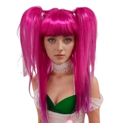 Anxin Anime Fairy Tail Wendy Marvell Dark Blue Long Cosplay Synthetic Wigs