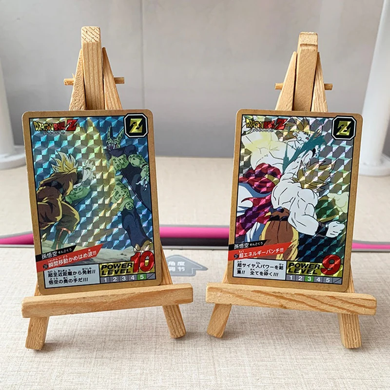 Anime Dragon Ball DIY ACG Cell Krillin Android 18 Frieza Broly Trunks Bulma Game Reflective Collectible Cards Birthday Toy Gift