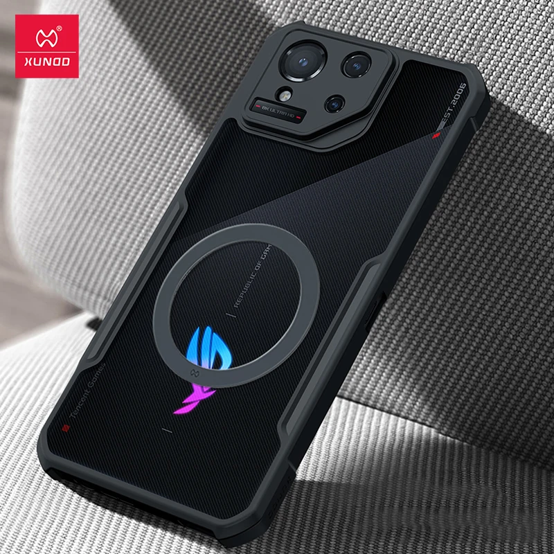 Xundd-Protective Case for ROG Phone 8 Pro, Magnetic Cases, Magnet Cover, Wireless Charger Holder