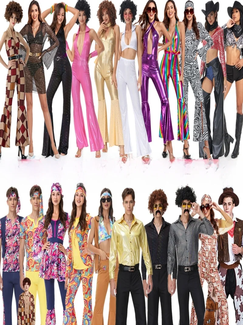 

Хэллоуин DS Bar Par Костюм Диско 70-х годов Хип-хоп Одежда для выступлений Полиэстер Материал Традиционный китайский костюм для женщин