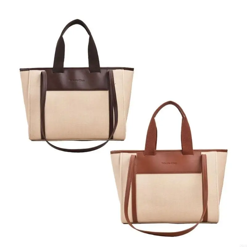 

Lightweight Shoulder Bag Vintage Commute Bag Large Capacity Women Handbag Casual Shopping Bag Fashion Bucket Tote Bag 20CA