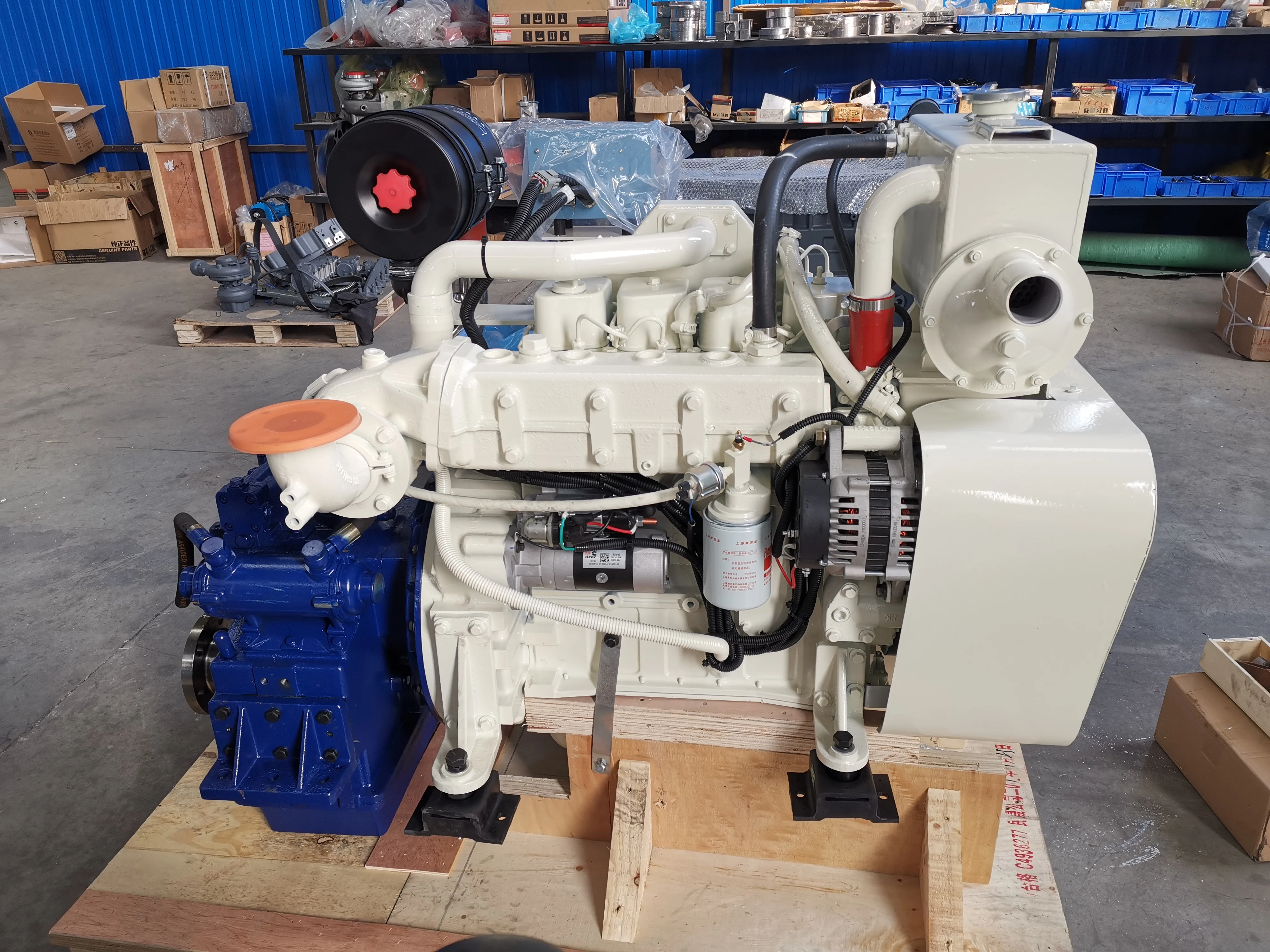 S 4BTA3.9-GM47 Marine Diesel Engine 47KW 1500RPM Turbo 4 Cylinder Propulsion Engine For Marine Auxiliary Power Generator Set