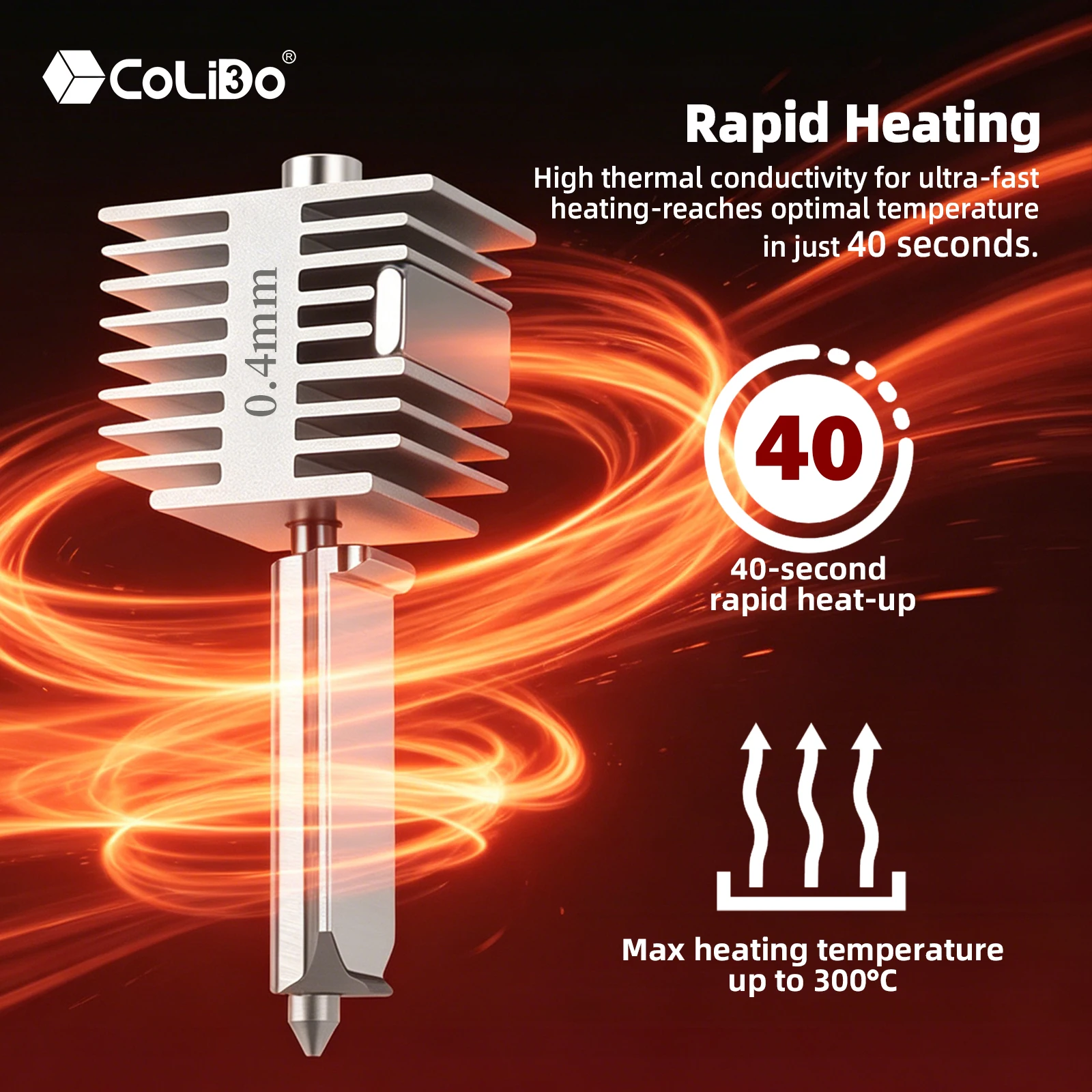 

Upgrade Compatible with Bambu Lab A1/ A1 Mini/ A2L Quick-Swap Hotend 0.4mm Hardened Steel Nozzle Fast Speed for A1/ A1 Mini/ A2L