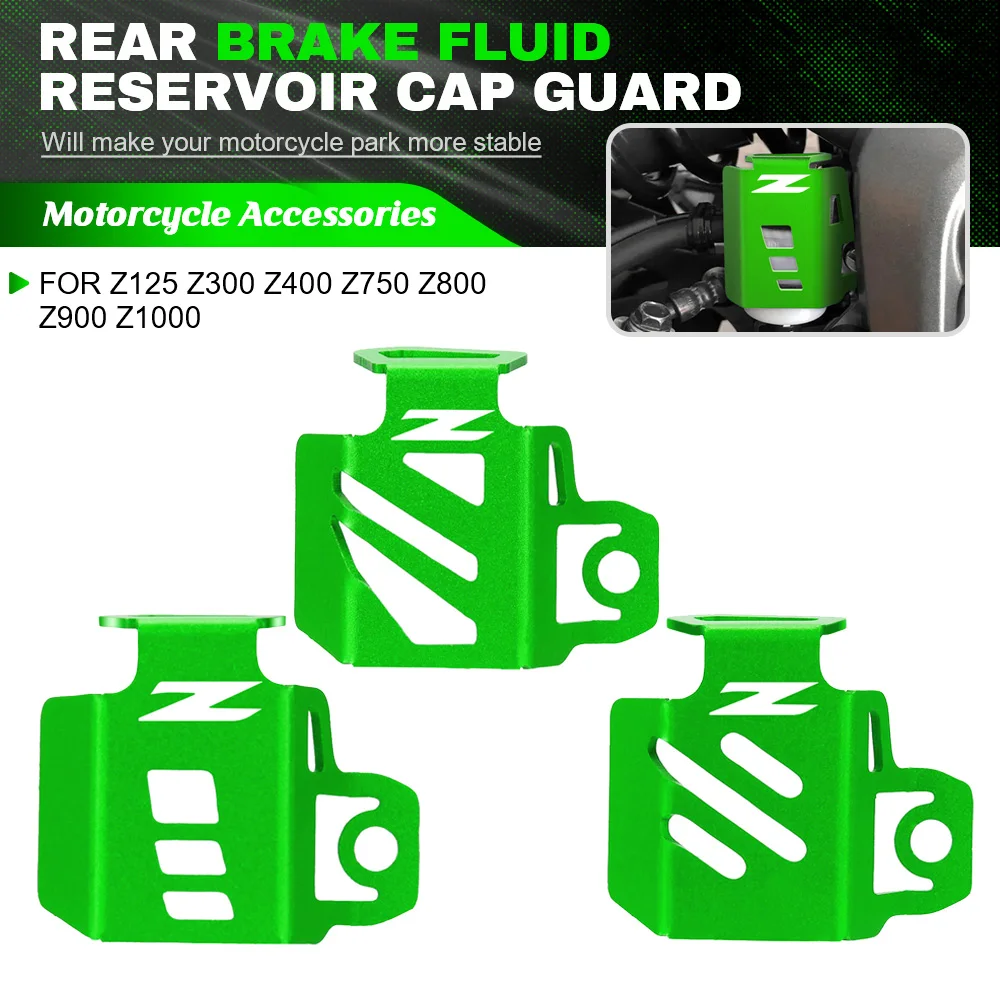 For Kawasaki Z125 Z300 Z400 Z750 Z800 Z900 Z 900 Z1000 Motorcycle Rear Brake Fluid Reservoir Cap Guard Oil Tank Cover Ptotector