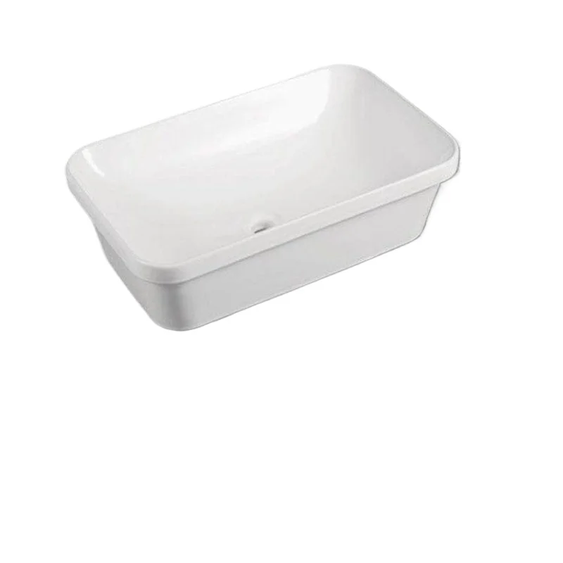 

Semi-embedded table semi-hanging basin square washbasin cabinet ceramic