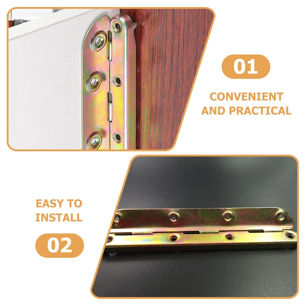 

4pcs Hinge Buckle Heavy Duty Metal Rail Brackets Thickened Single Buckle For Furniture Bed Frame Hardware Connectors Bed Rail