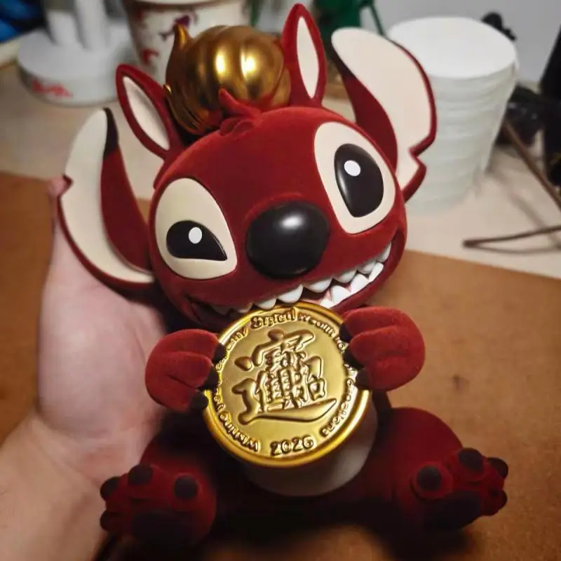 

Disney Jester Studios Year Of The Horse Limited Edition Flocked Stitch Figures Chinese New Year Festival Gift For Birthday Gift