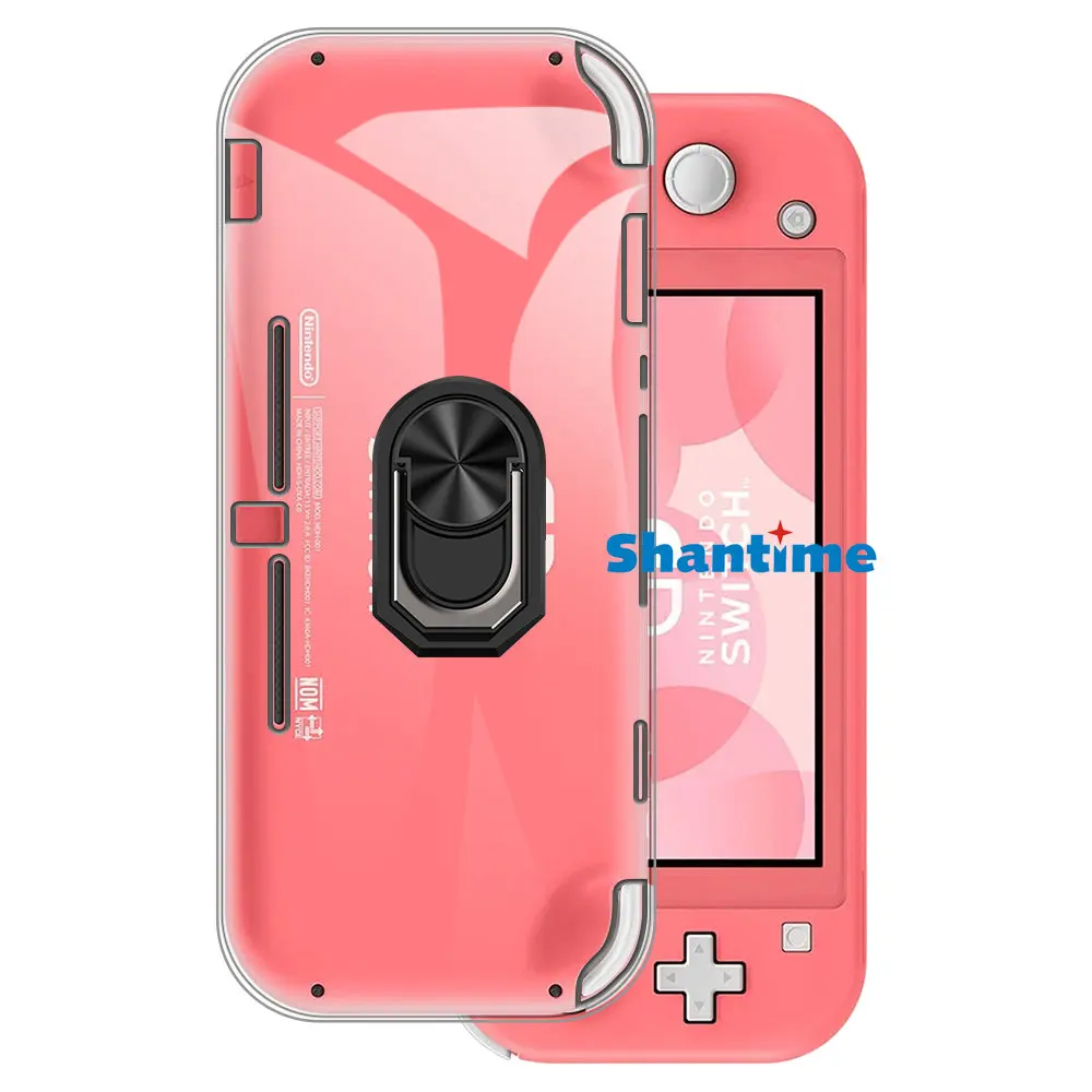 Luxury Shockproof Ring Holder For Nintendo Switch Lite Case Soft Silicone TPU Protective Holder Cover