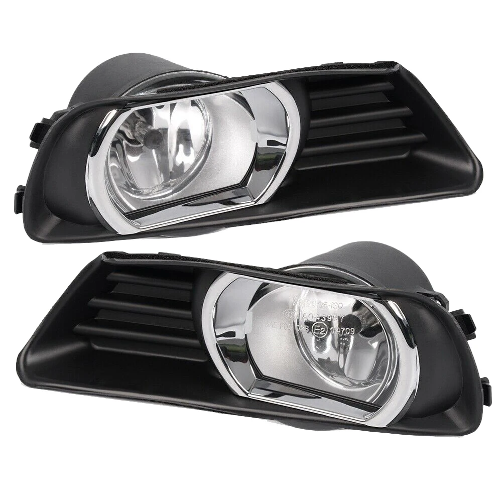 Pair Front Bumper Fog Light Lamp Assembly with Switch Wiring Harness for Toyota Camry 2007-2009 Accessories US Plug