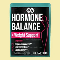 30 parches Parches transdermicos de equilibrio hormonal para aliviar la fatiga, columpios de humor, soporte para Pms, menopausia, Pmdd
