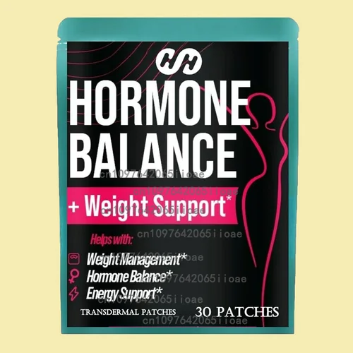 30 parches Parches transdermicos de equilibrio hormonal para aliviar la fatiga, columpios de humor, soporte para Pms, menopausia, Pmdd