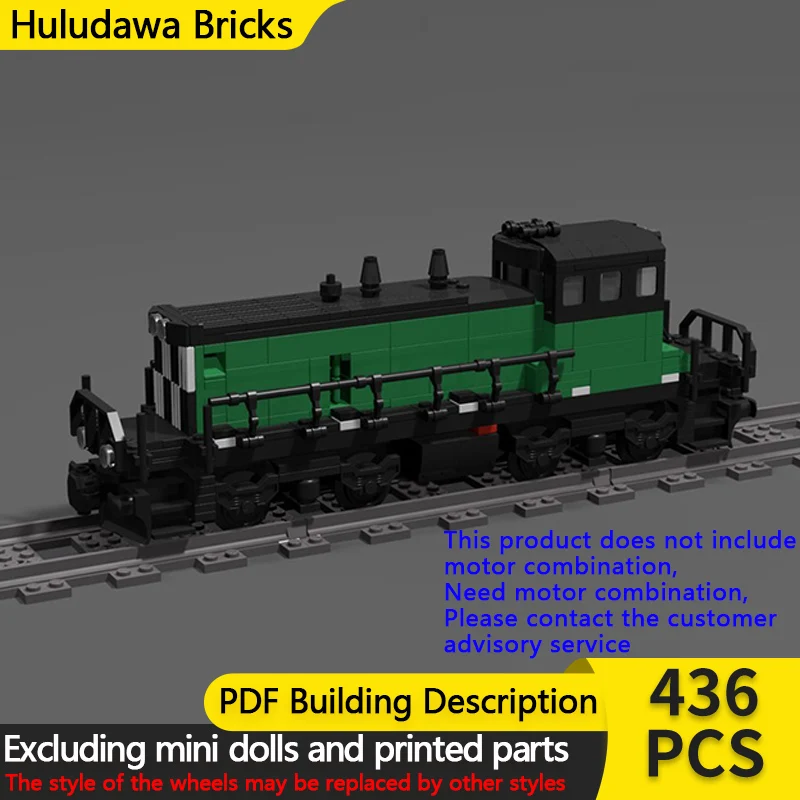 

City Car Model MOC Building Bricks SW1500 Shunting Locomotive Modular Technology Children Holiday Gifts Assemble Toys Suit