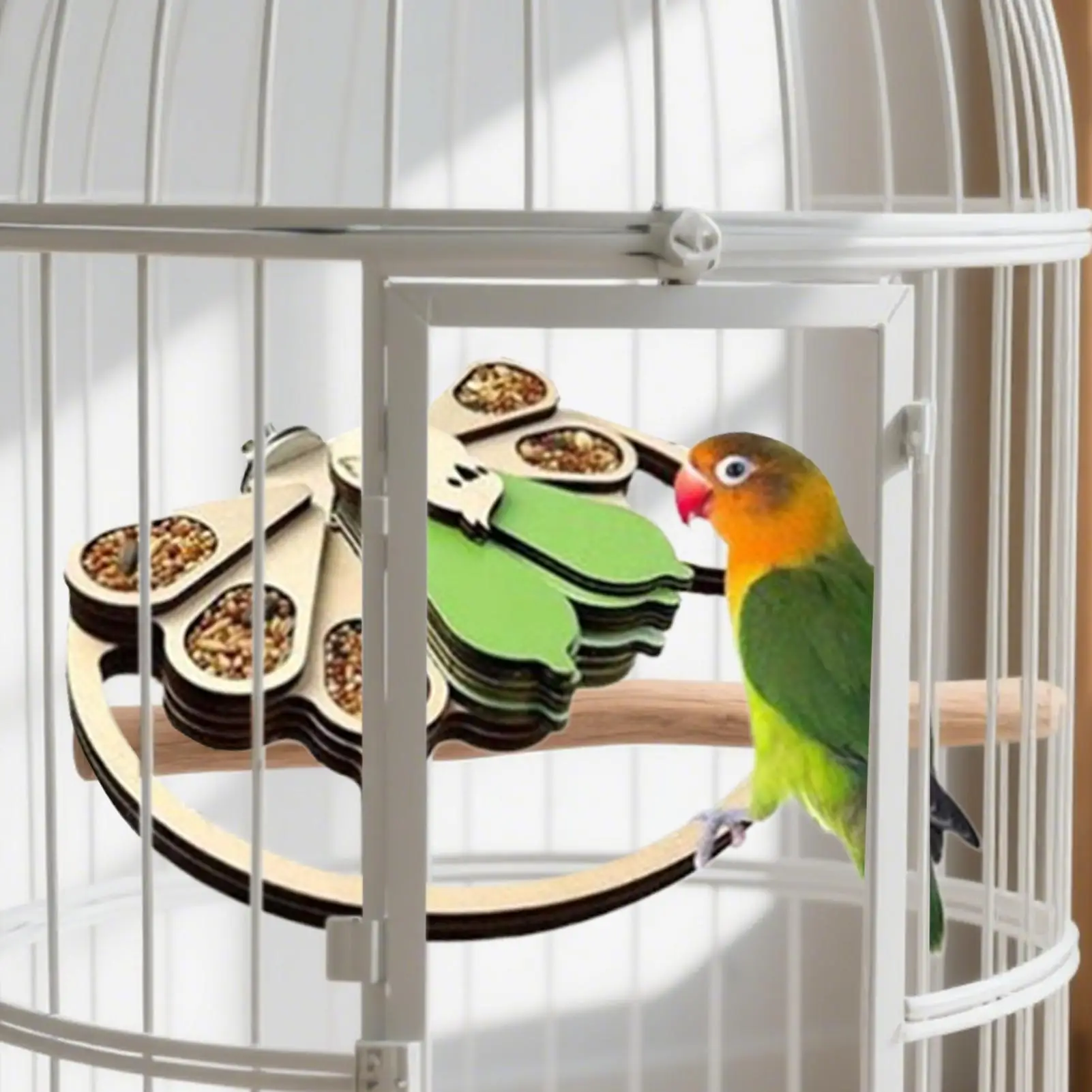 Foraging Toys For Birds Interactive Bird Toy Interactive Cage Foraging Game For Lovebird Cockatiel Parakeet Budgies Parrotlet