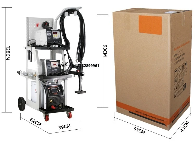 Tricar Automatic Sheet Metal Repair Spot Welders Kit Steel Body Auto Repair Equipment with Aluminum Dent Puller for Remover