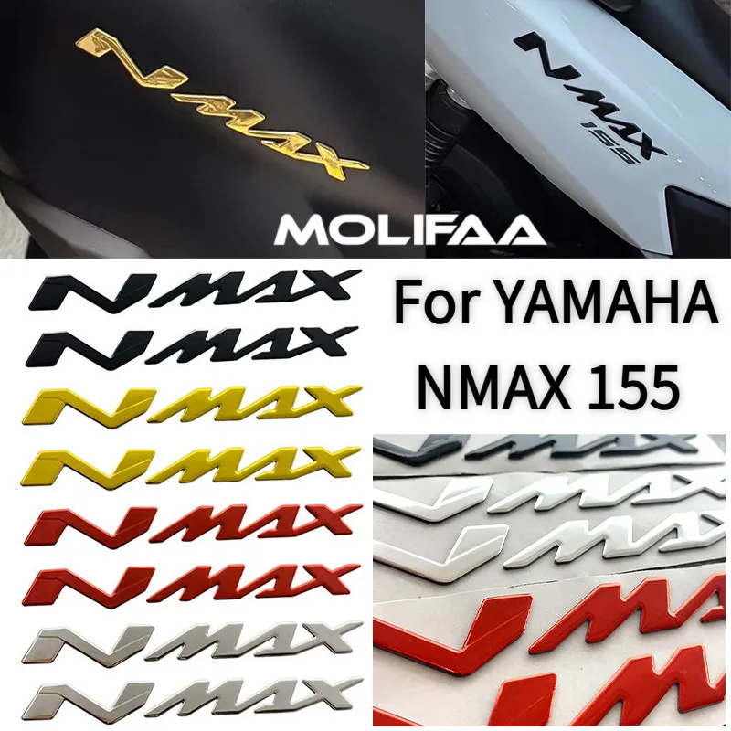 

Наклейки на мотоцикл, декоративные наклейки для YAMAHA NMAX 155 V1 V2 V3, 3D мягкий резиновый логотип, значок, эмблема, наклейка, аксессуары