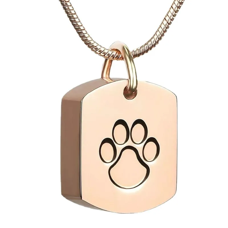 

Pet Urn Necklace for Ashes, Cat Metal Pendant, Urn for Pets, Funeral, Mini Ash Cremation, Memorial Stone for Dog Keepsake