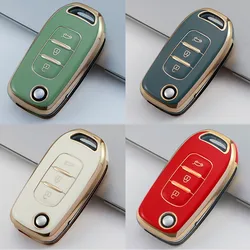 Remote 3 Buttons Car Key Case Cover for Lada Vesta Granta for Renault Megane Clio Captur Kangoo Key Bag Shell Keychain