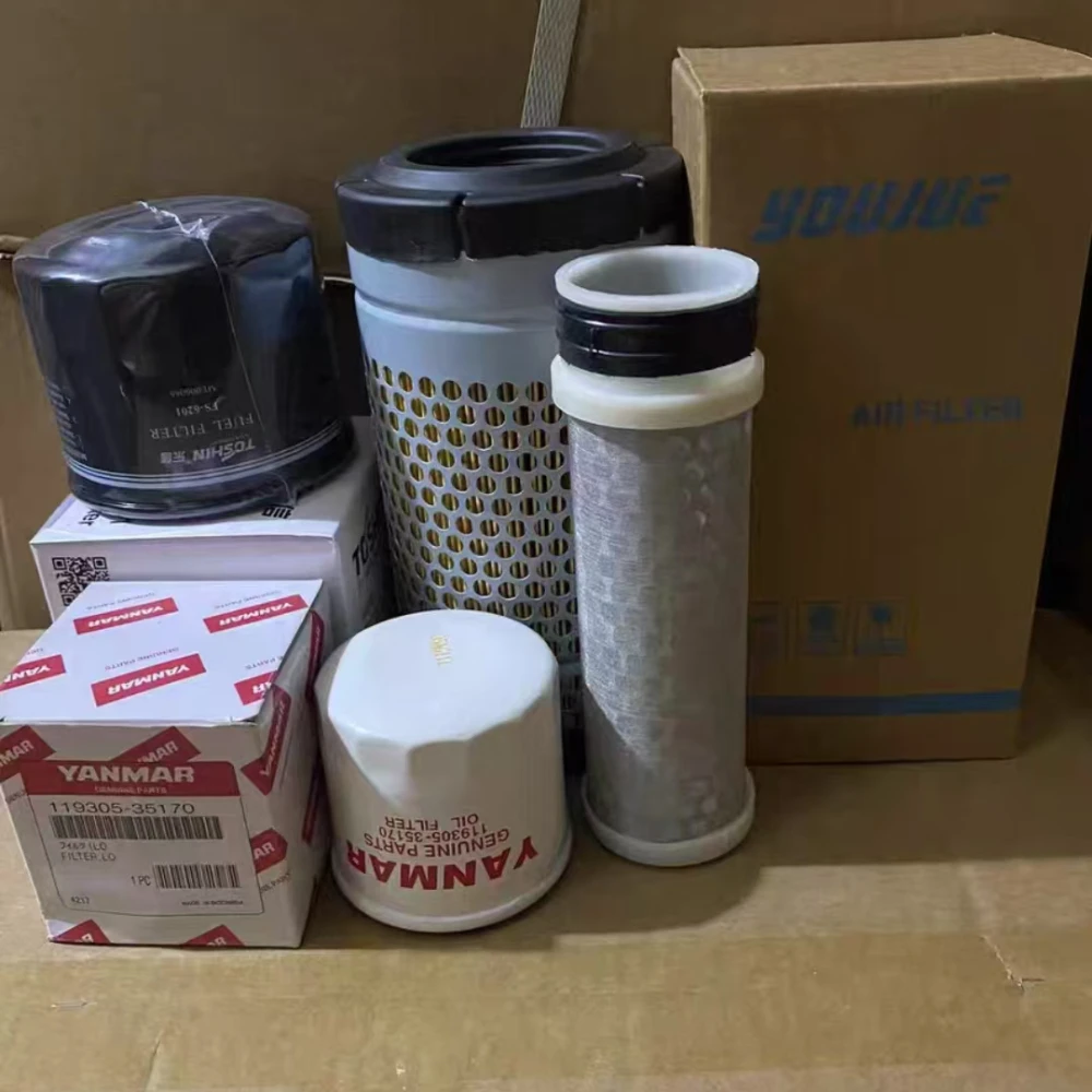 

For yanmar VIO 33-6 air filter engine oil diesel hydraulic oil return oil inlet filter element filter grid Excavator