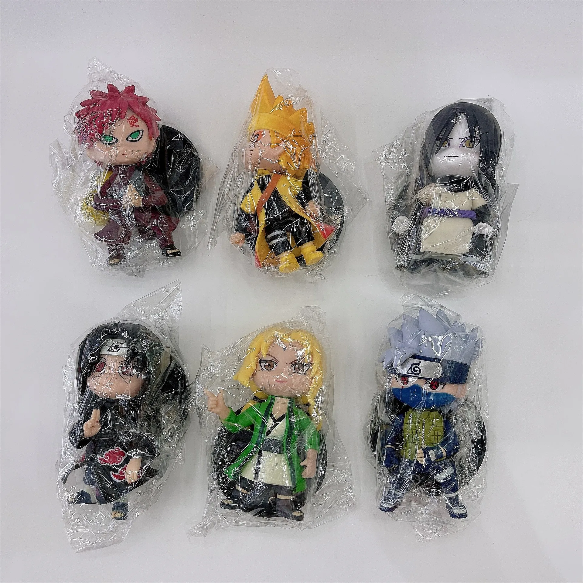 1PCS Random style Naruto Anime Shippuden Hinata Sasuke Itachi Kakashi Gaara Jiraiya Sakura PVC Figures Toys Dolls Kid Gift