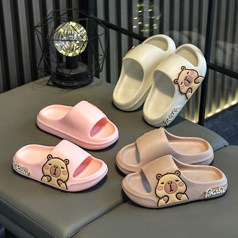 Children Slippers Cute Cartoon Girl  Home Slippers 2-16 Years Old Capibala Boys Non Slip Soft Soled Bathroom Slippers - view 2