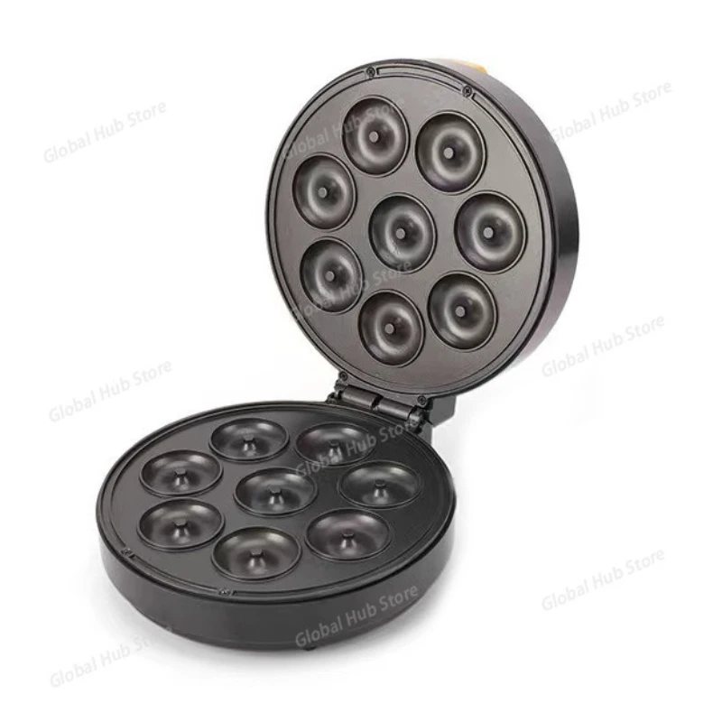 Mini Donut Maker Machine With Non Stick Surface for Breakfast Snacks Desserts Makes 8 Doughnuts 220V 110V