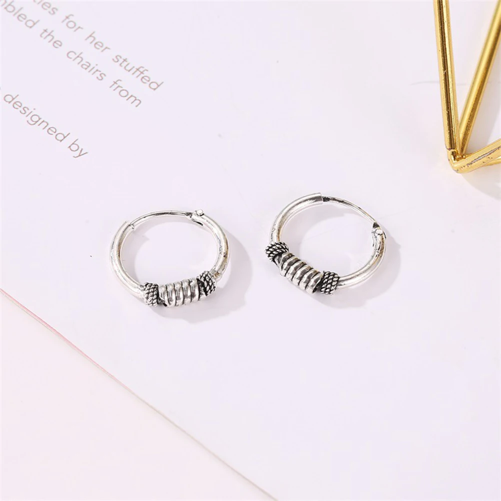 

4 Pair Vintage Earrings Alloy Pendant Charm DIY Charms Beaded Jewelry Making Pendants