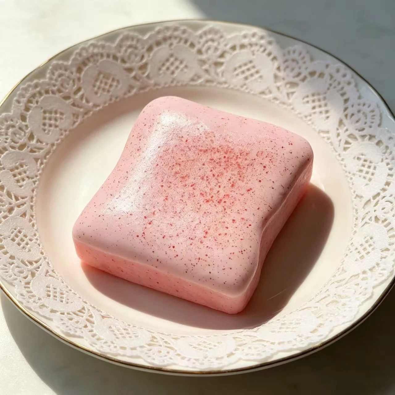 

Strawberry toast slow rebound kneading music simulation bread shape decompression toy super soft slow rebound decompression artifact