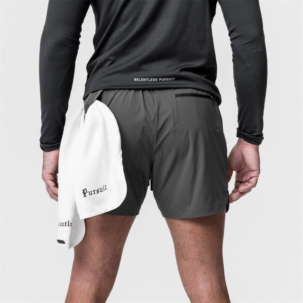 LYFT Summer Quick Dry Men Running Shorts Sports Clothing Fitness Bodybuilding Short Pants Homme Gym Training Beach Bottoms