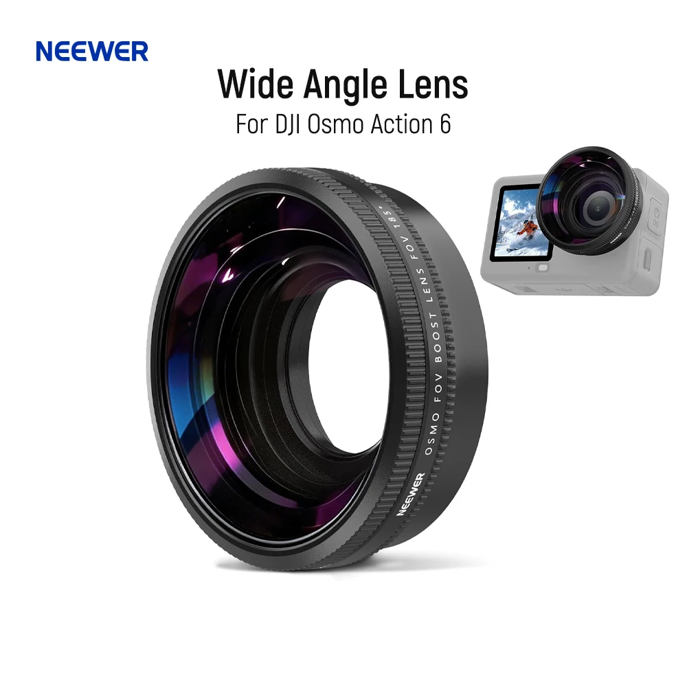 

NEEWER Macro Lens Compatible with DJI Osmo Action 6, Action Camera Close Up Photography Accessories with 2X Magnification
