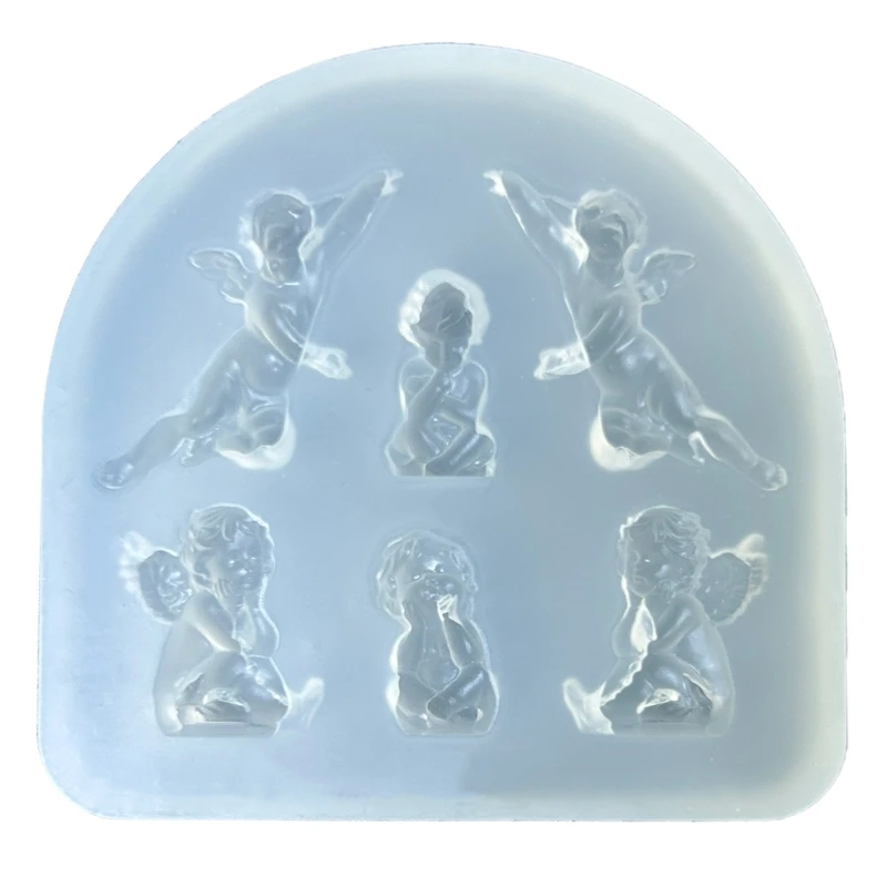 Craft Mold Easy to Use Silicone Molds Angel Nonstick Adornment Moulds