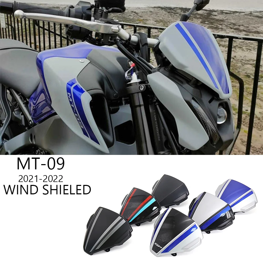 

MT09 Accessories Sport Fly Screen Air Flow Wind Deflector Sport Windscreen Windshield For YAMAHA MT09 MT-09 MT 09 SP 2021 2022