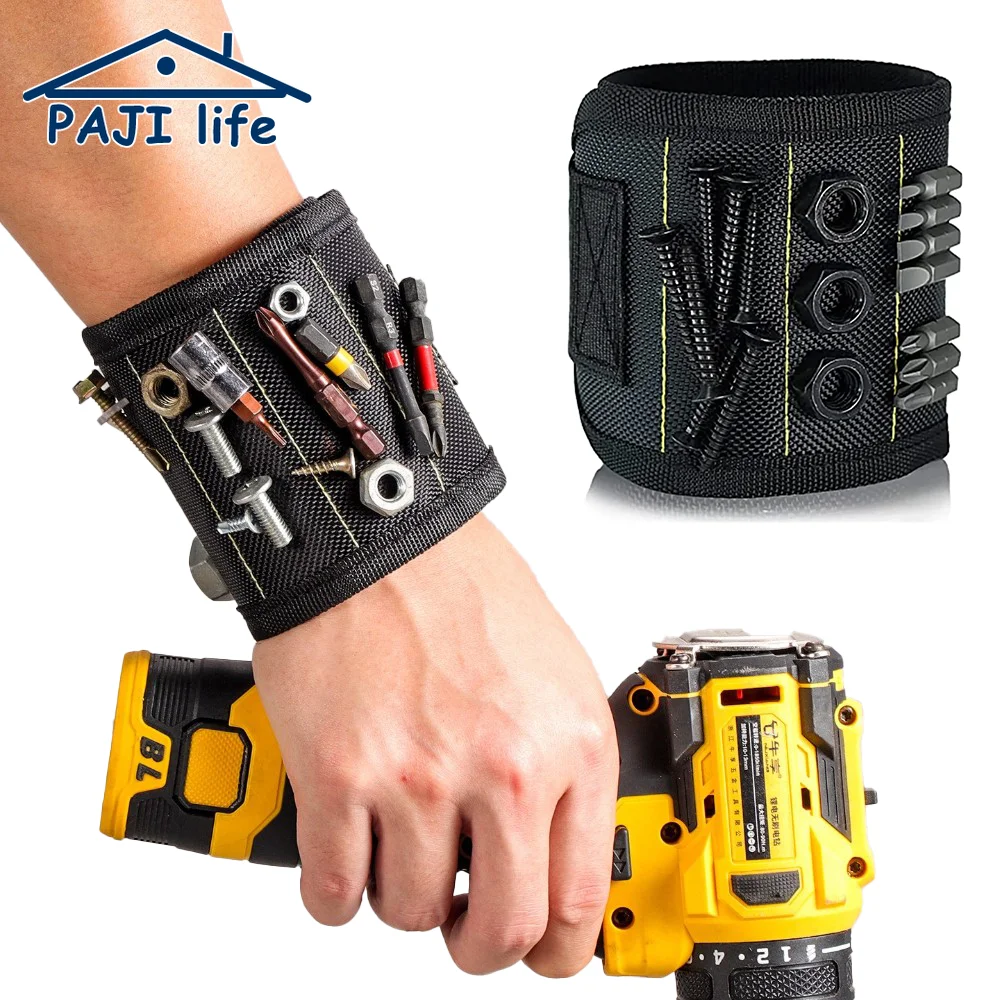 

Magnetic Wristband Tool Belt Strong Powerful Magnets for Holding Screws Nails Drill Bits Wrist Tool for Electrician Repair