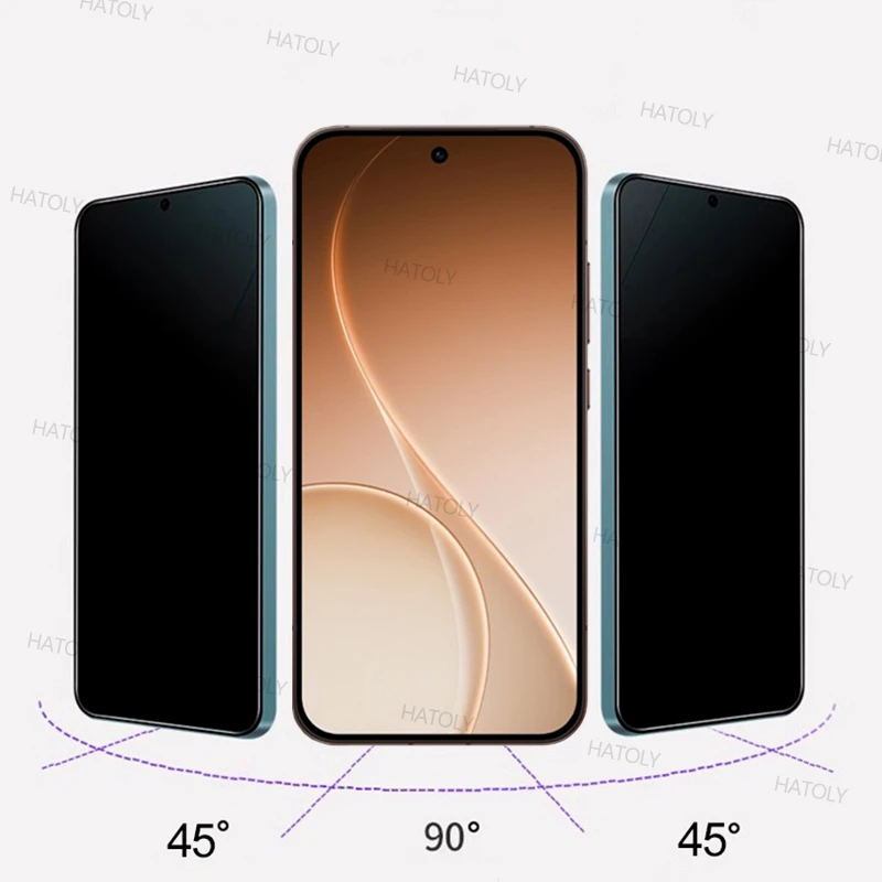 2/4 قطعة واقي شاشة مضاد للتجسس لـ oppo Reno15 Pro الصين الخصوصية الزجاج المقسى oppo Reno15 Pro المضادة للخدش الزجاج Reno15 Pro