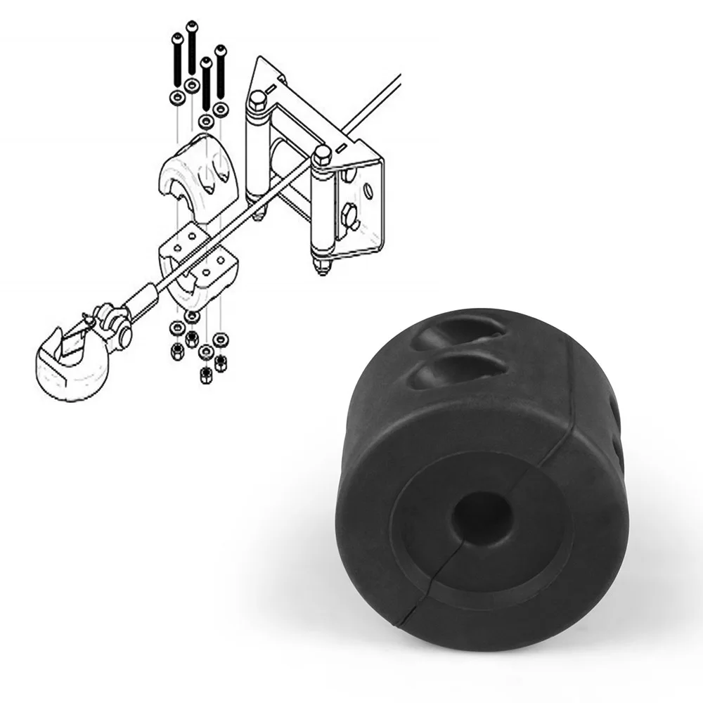 

Стопор лебедки для троса. Грузовик UTV ATV Резиновая пробка троса лебедки, защищает буксировочный крюк, тросовая линия от износа или повреждений.