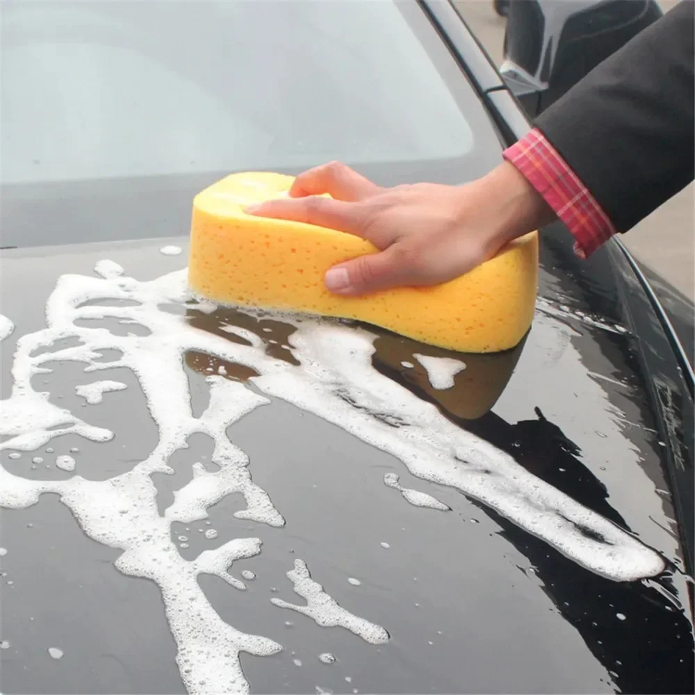 2Pcs Car Wash Sponge Block Car Motorcycle Cleaning Supplies Large Size Sponge Brush Dusting Auto Car Cleaning Tools Random Color