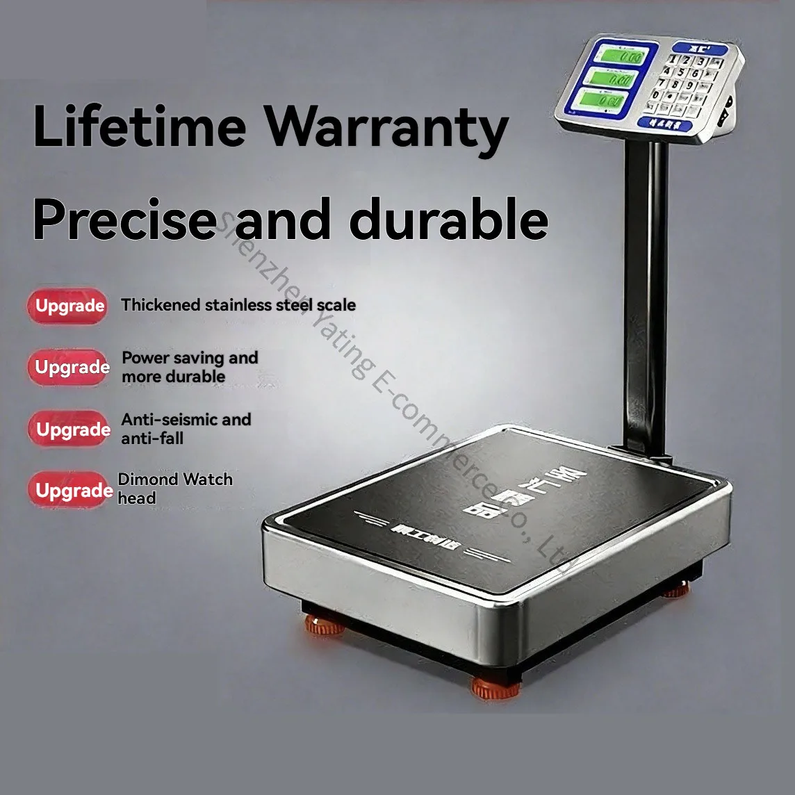 200Kg Electronic Kitchen Scale Commercial Stall Folding Electronic Scale Precision Platform Scale, Commercial Portable Folding - view 5