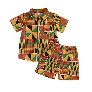 Geometric Toddler Shorts Set 1
