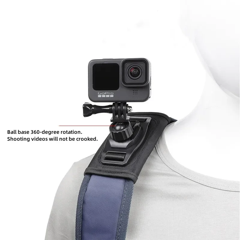 Backpack Fixed Strap Pocket 3 Gimbal Adapter Clip 360 Degree Rotating J-shaped Base for DJI Osmo Pocket 3 Camera Accessories