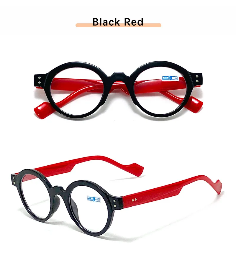 Neue Retro Runde Lesebrille Für Frauen Presbyopie Hyperopie Anti Blau Licht Lesen Brillen Schwarz Männer Brillen + 1,0 + 1,5 + 2 – Detail 10