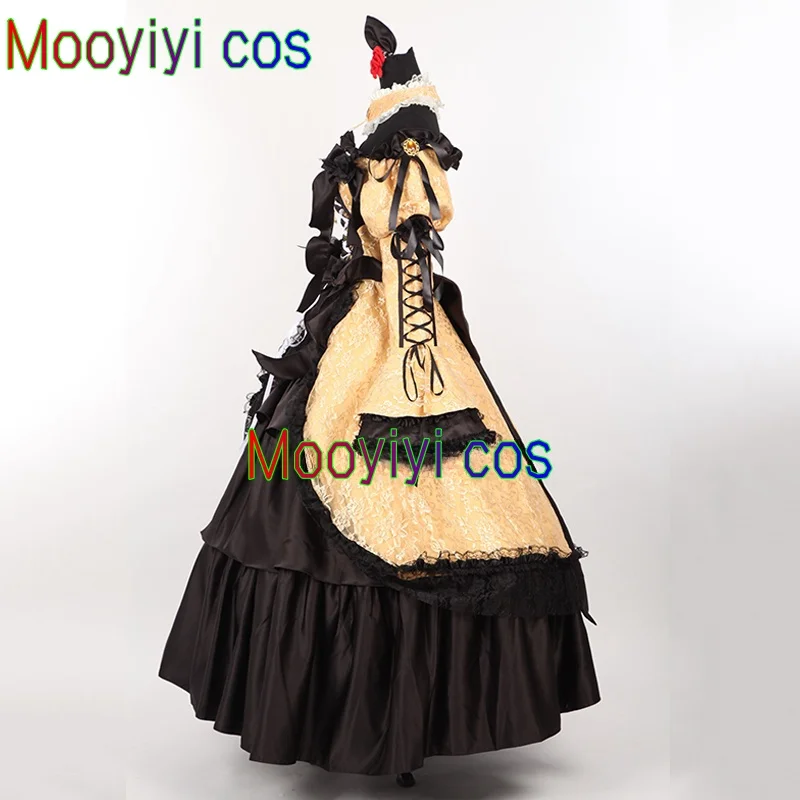 جديد Mooyiyi cos Riliane Lucifen d'Autriche أزياء تنكرية للهالوين وعيد الميلاد لعب الأدوار فستان كوميدي للحفلات جديد مخصص