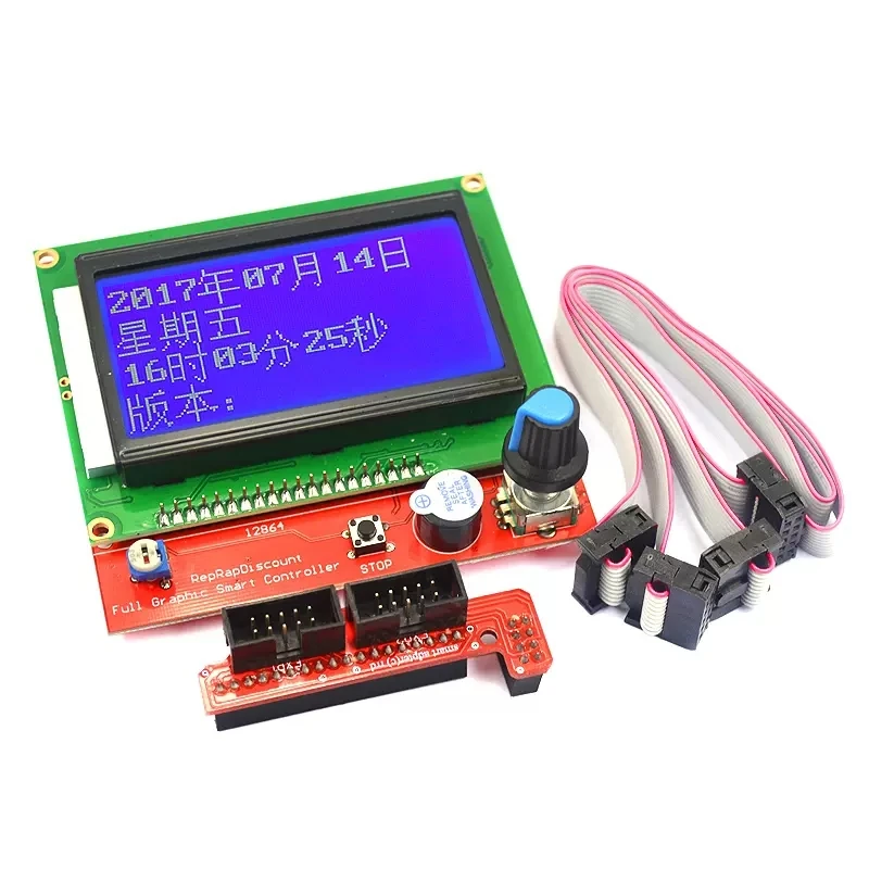 3D printer smart controller RAMPS 1.4 LCD 12864 LCD control panel blue screen