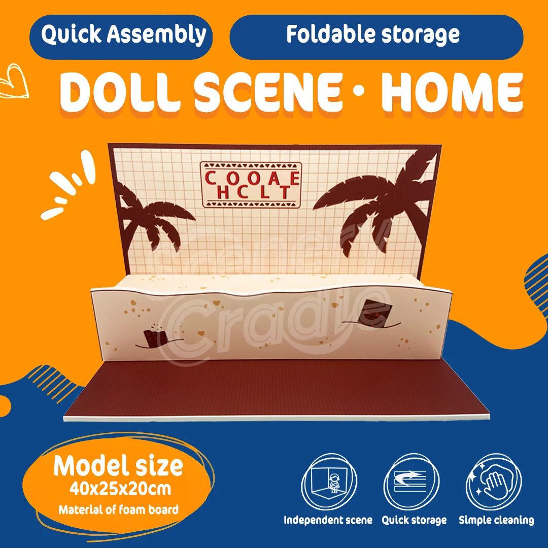 

Assembly model of miniature scene background board, used to display dolls,vehicles,actions,characters,PVC background materia