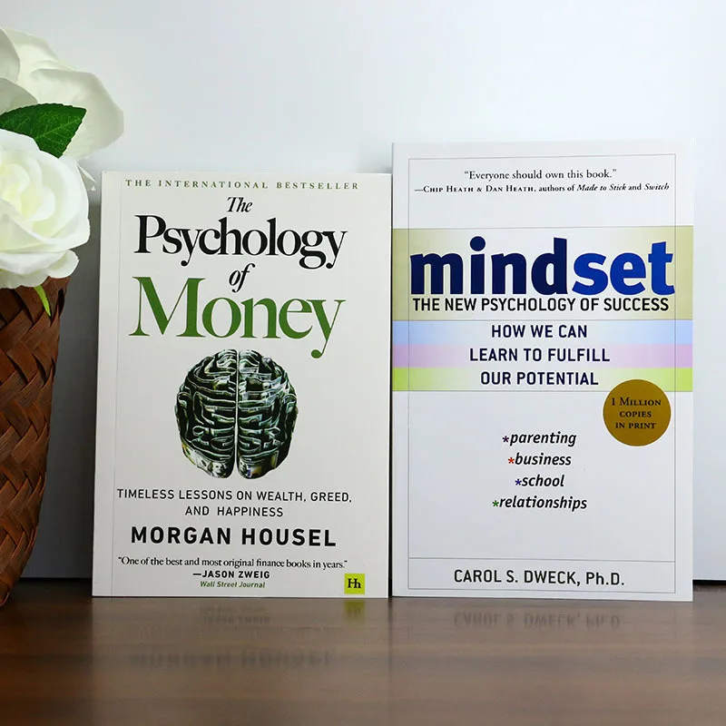 

《Психология денег》 + 《Майсет》Набор для роста двойного отпуска для планировщиков богатства Mindset Growers Идеально подходит для праздничных подарков