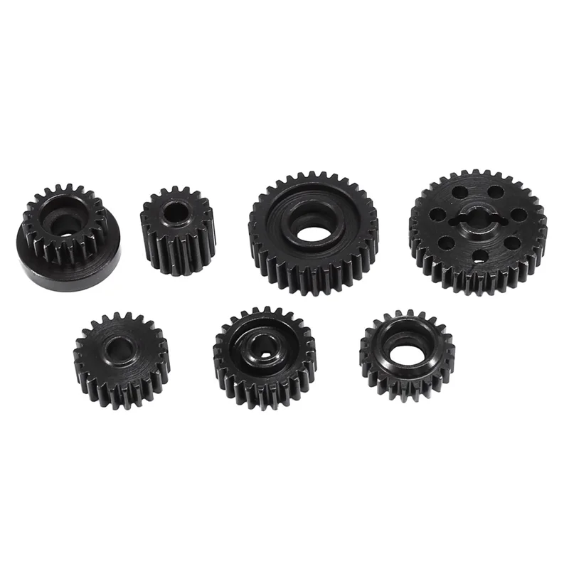 Metal Steel Transmission Gearbox Gears Set for YiKong YK4082 YK4102 YK4103 RC Crawler Car Upgrade Parts